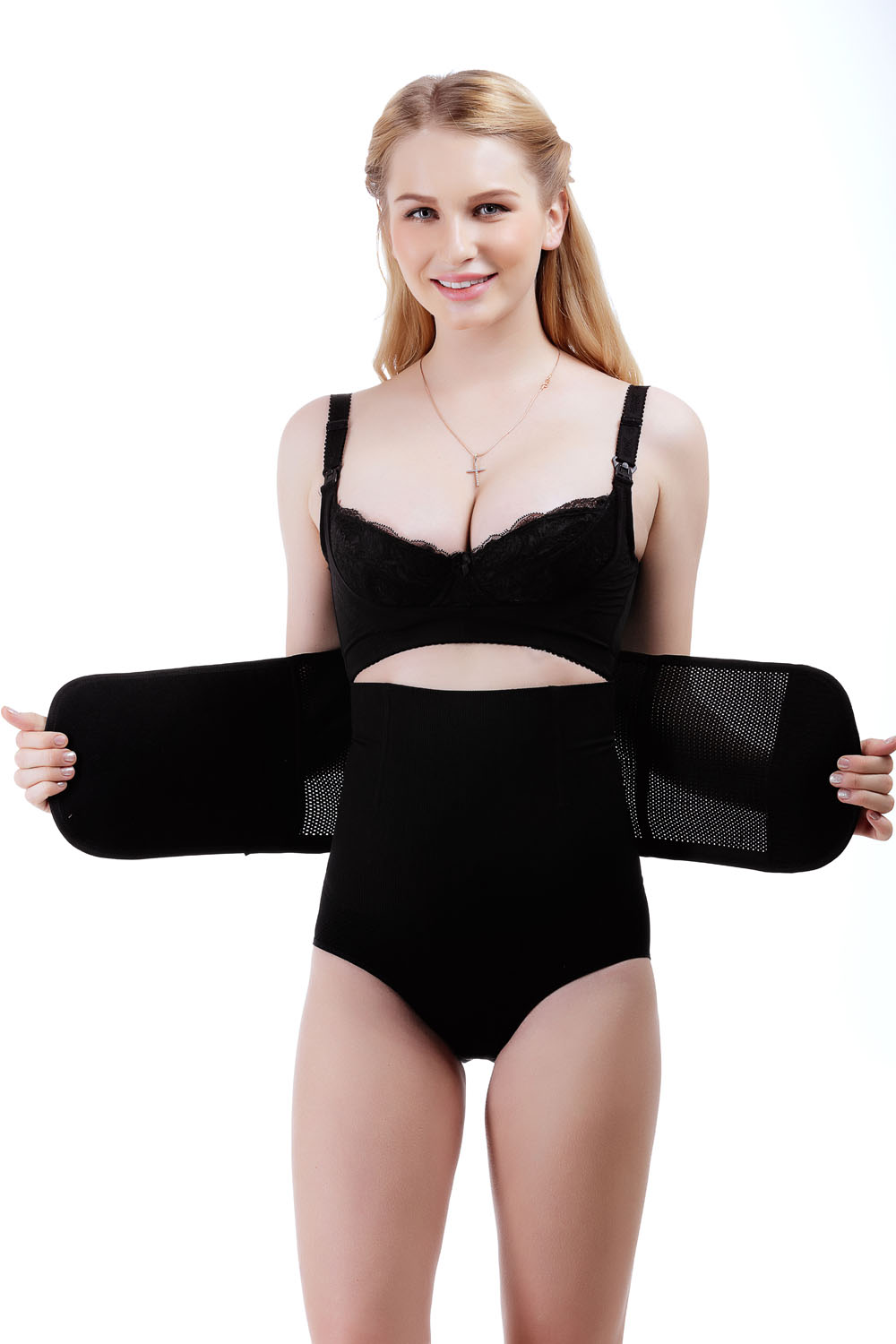 Double Compression Waist Trainer Compression Body Shaper Support