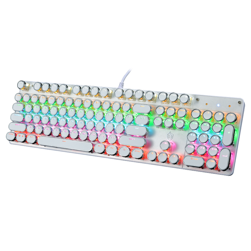 MECHANICAL GAMING KEYBOARD TACTILE BLUE SWITCH RGB LED 104 KEY