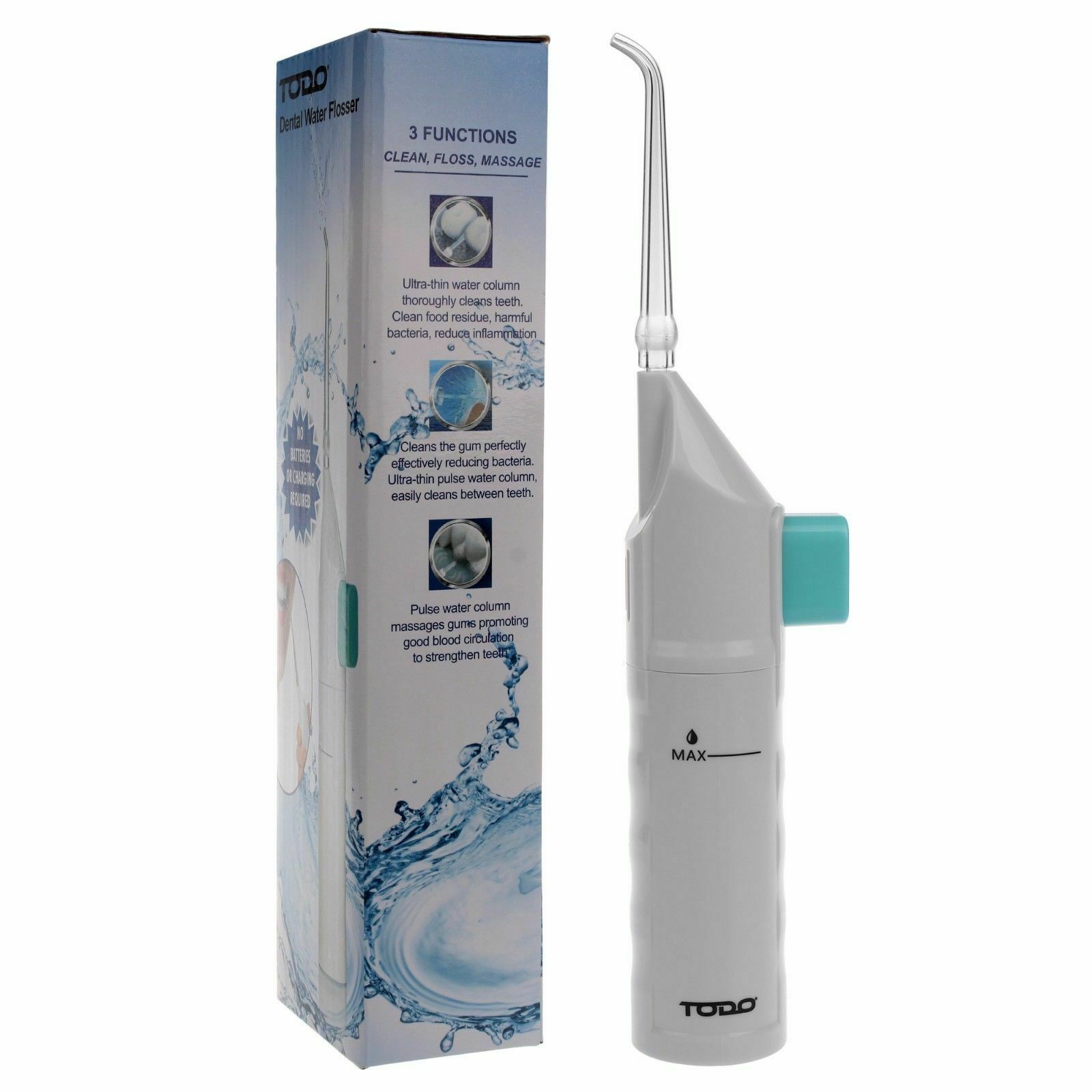 Water Dental Jet Pick Flosser 30 Psi Oral Irrigator