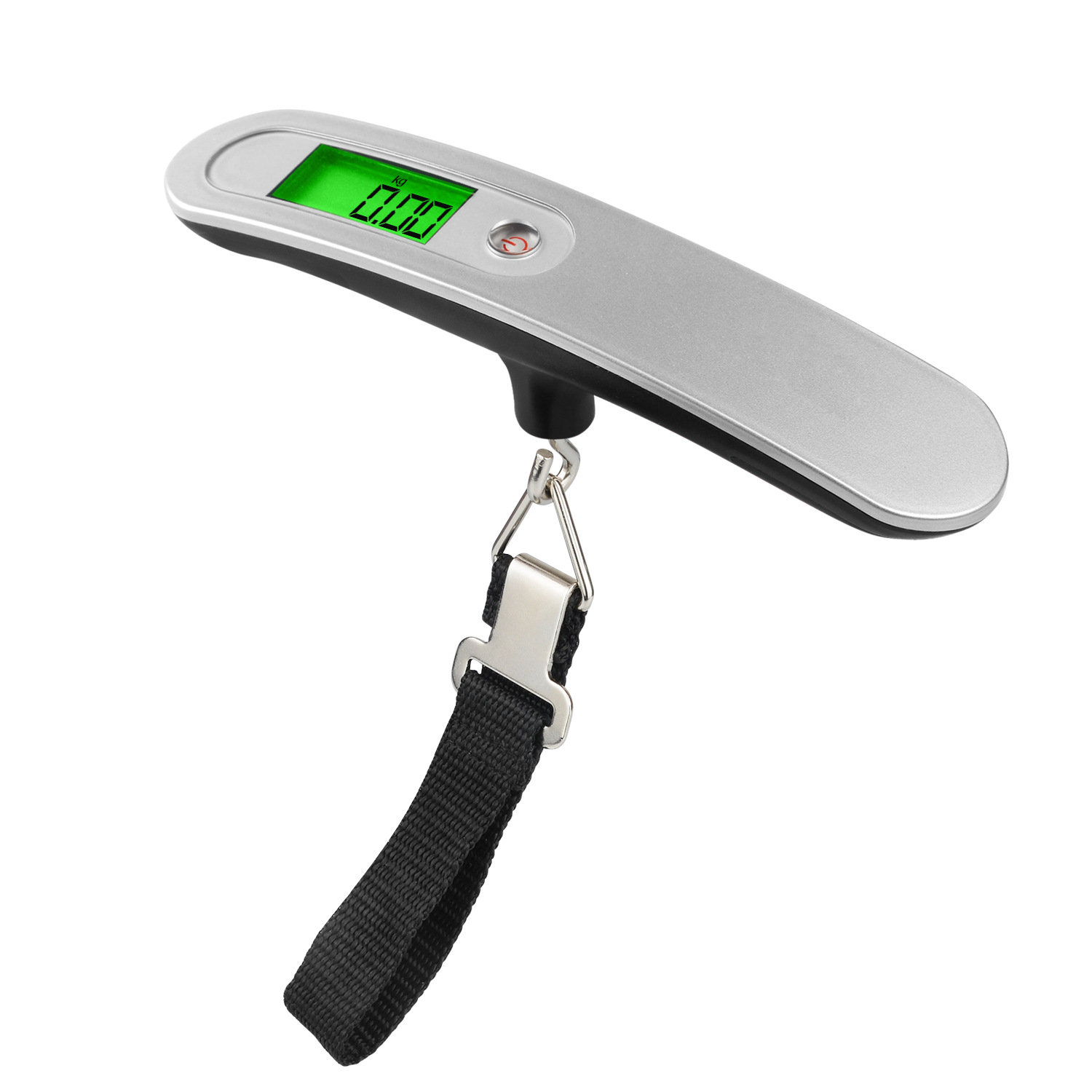 50Kg Portable Luggage Scale Lcd Display 10G Graduation Clip
