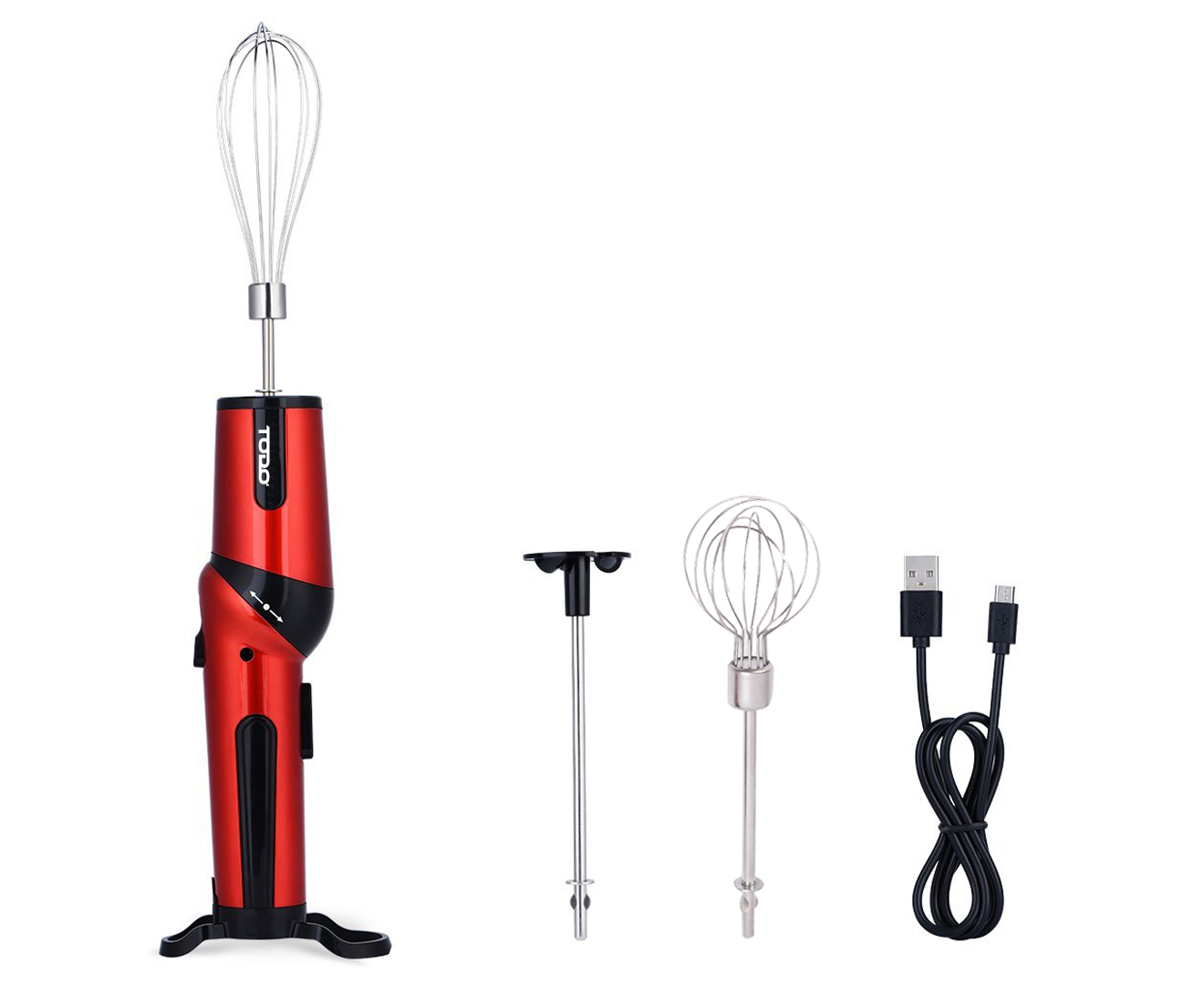 CORDLESS RECHARGEABLE HAND MIXER WHISK HANDHELD EGG BEATER
