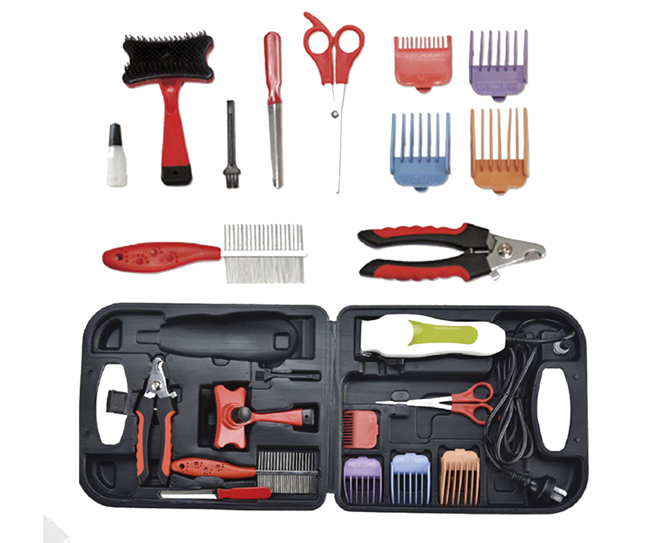 Pet Grooming Kit Electric Clipper Trimmer with Case