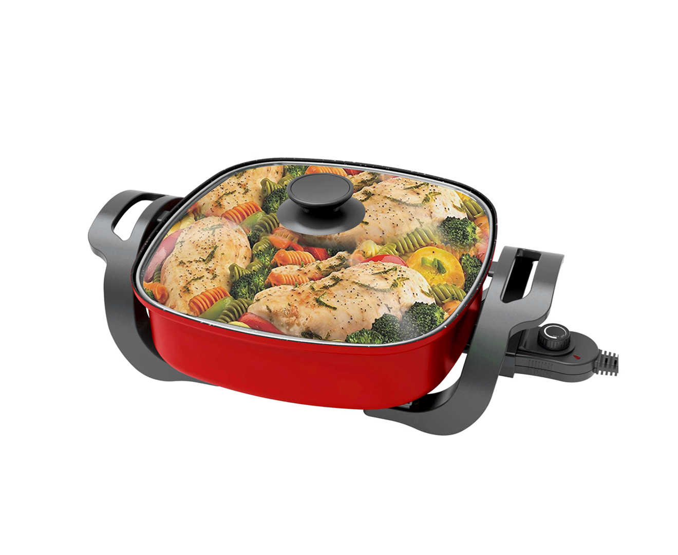 1500W ELECTRIC FRYING PAN SKILLET MULTI FUNCTION COOKER