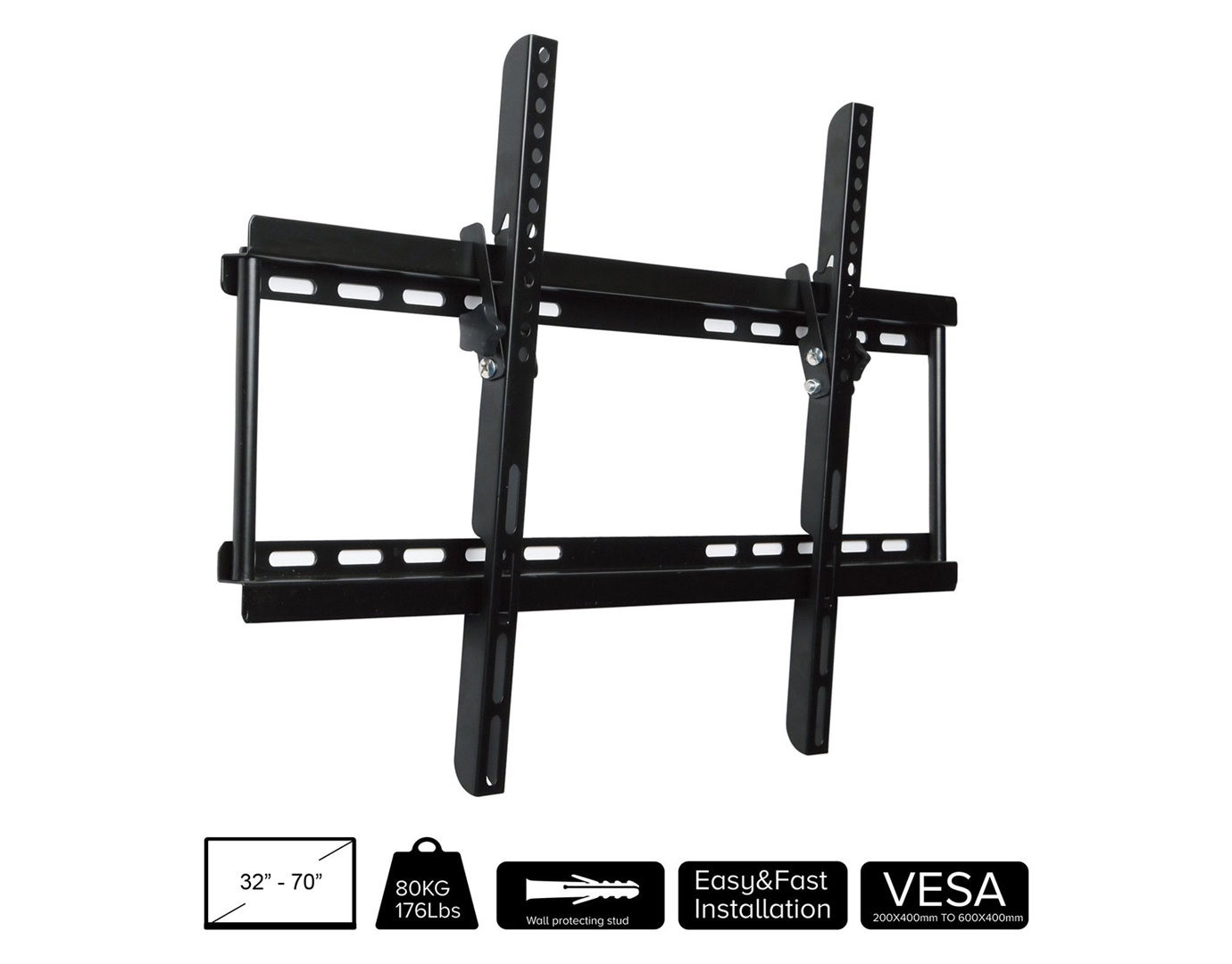 32" - 70" Led Lcd TV Wall Mount Bracket Vesa 600x400mm
