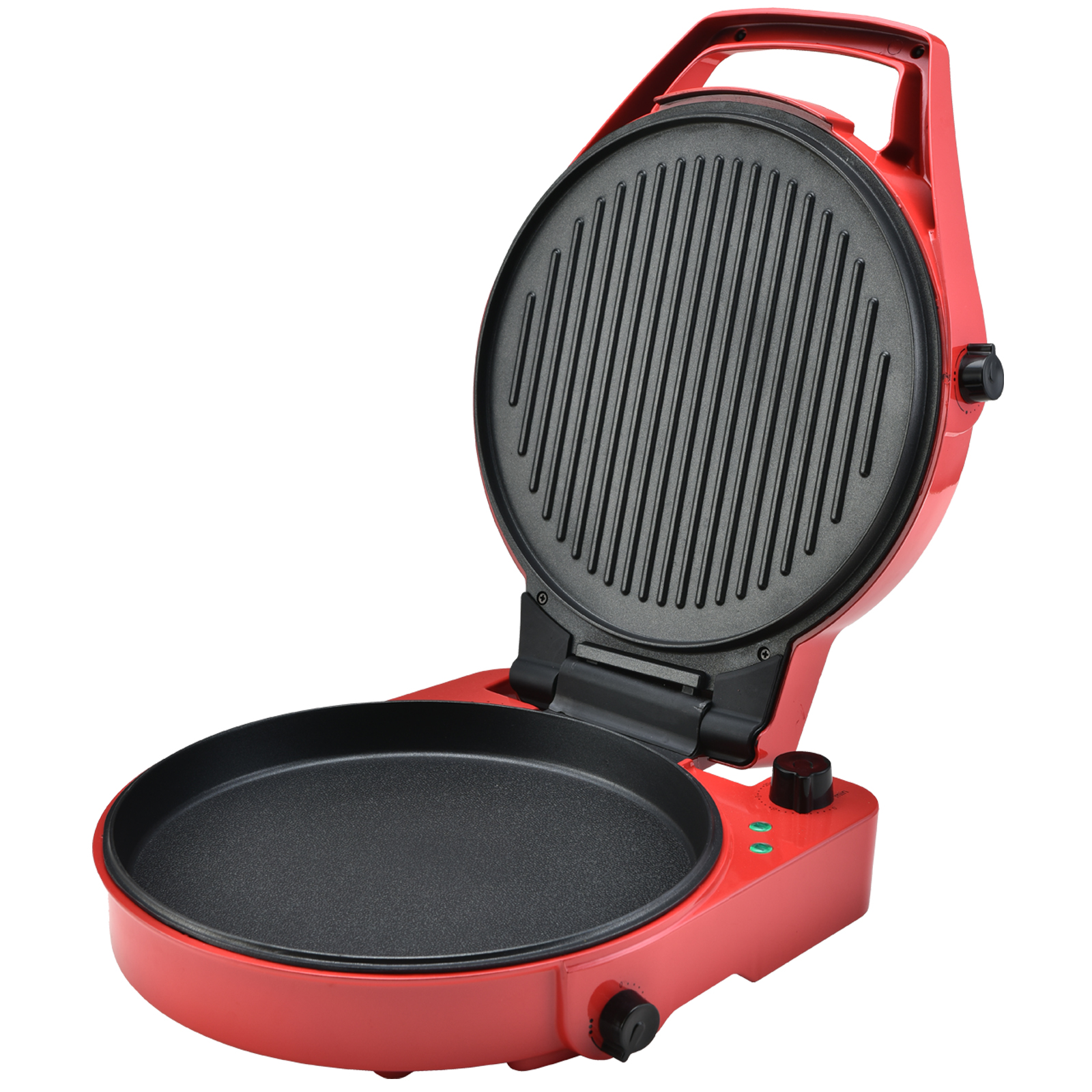 TODO 1800W Electric Pizza Maker Pizza Oven Flat Grill - Red