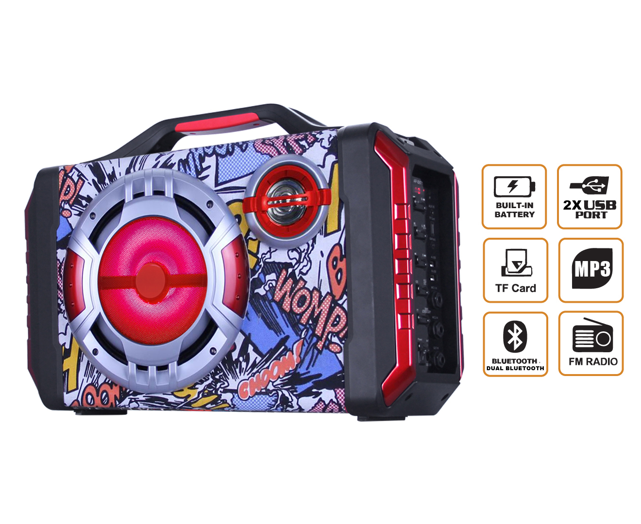 Bluetooth Rechargable karaoke PA Poratble Speaker System