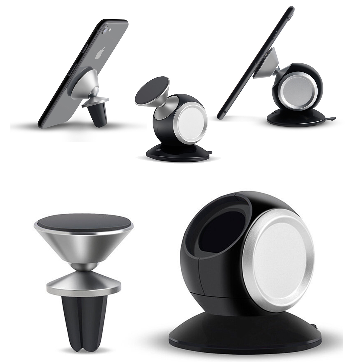 Universal Magnetic Car Suction Mount Quick Snap Air Vent Mobile