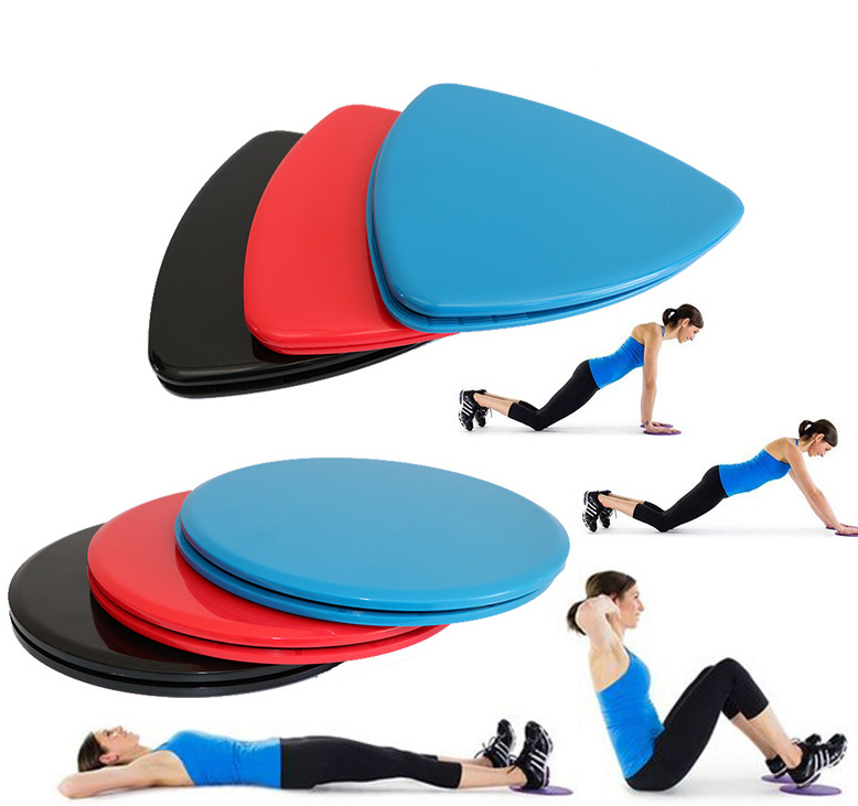 Core Sliders Gliding Discs Exercise Gym Fitness Foam Pad Pair