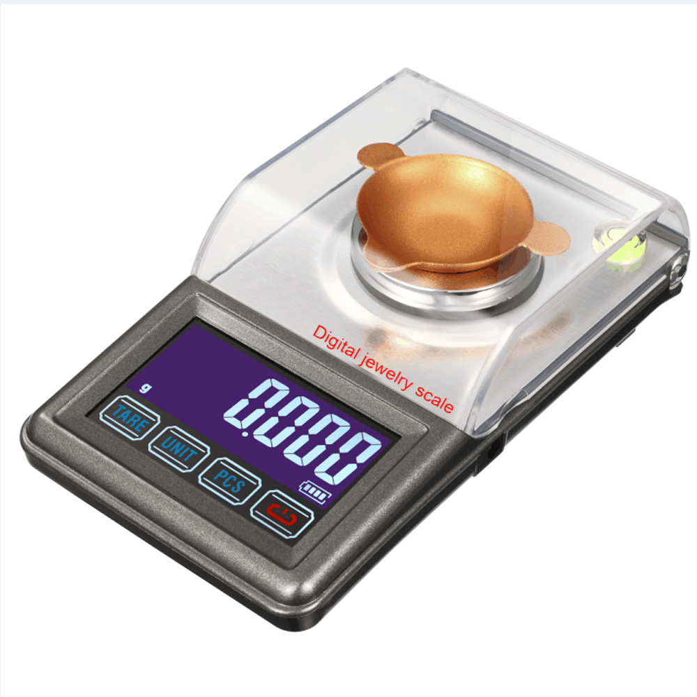 50G DIGITAL SCALE STAINLESS STEEL BACKLIT LCD 0.001G GRADUATION