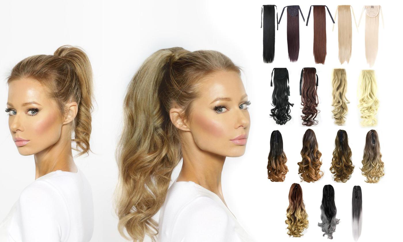 20” Clip-In Style Ponytail Hair Extensions