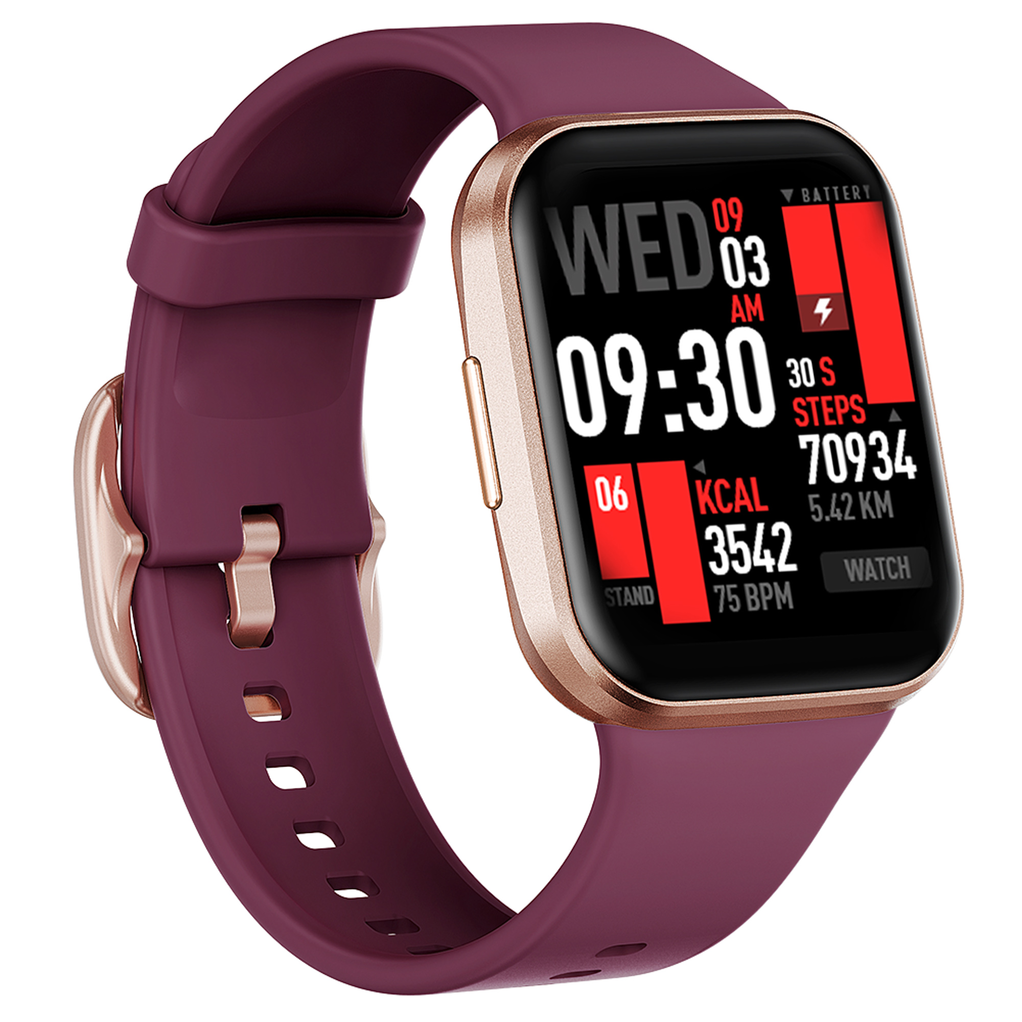 Bluetooth 5.0 Smart Watch 1.6" TFT 2.5D Touch Screen BPM Temp