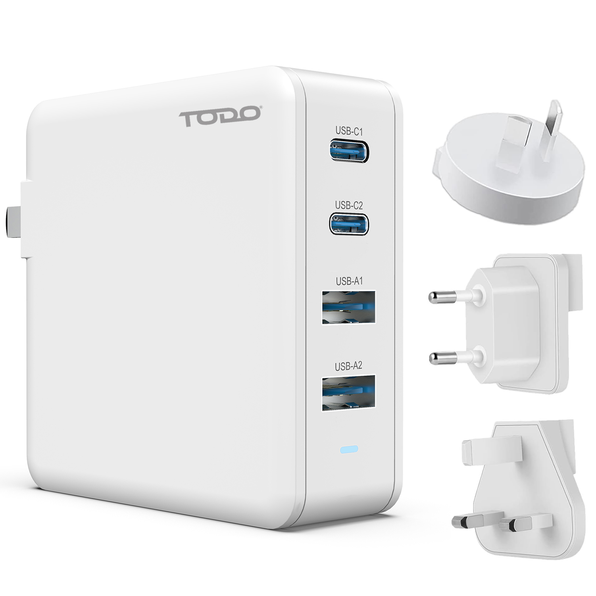 TODO 100W GaN USB C Travel Charger Adaptor Universal Charging St