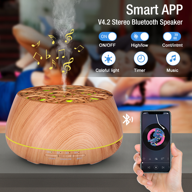 TODO 400ml Smart Humidifier Aromatherapy Diffuser 7 LED + APP