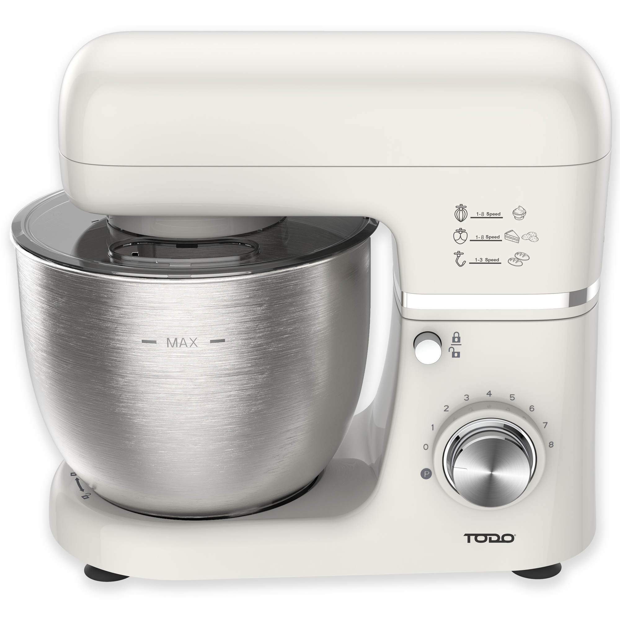 TODO 1300W Electric Stand Mixer 5L Stainless Steel Bowl
