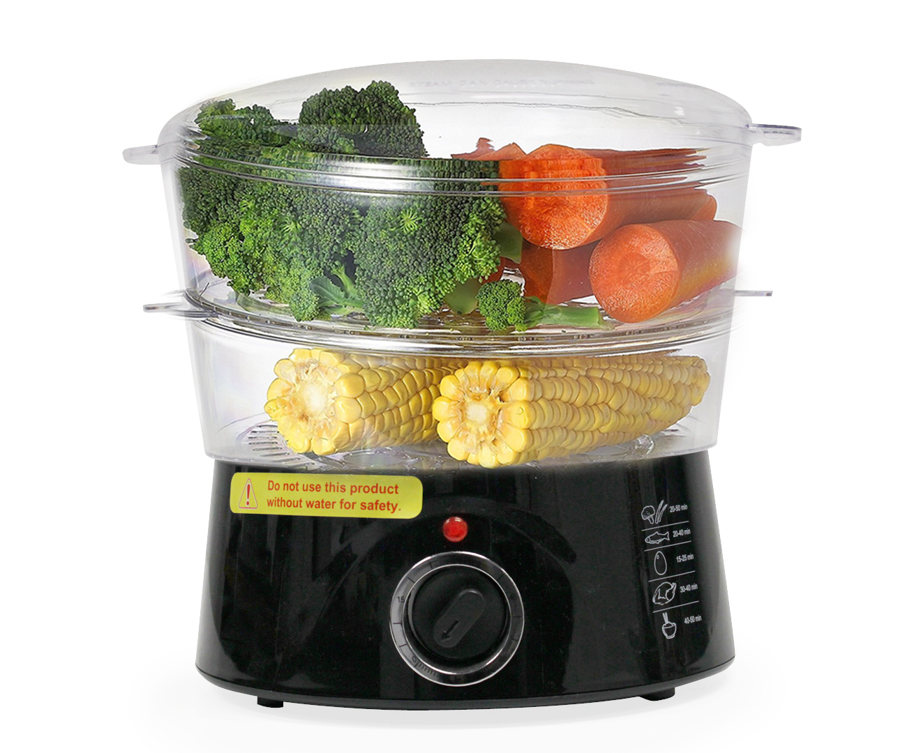 TODO 5L Steam Cooker 2 Tray with Timer 400W