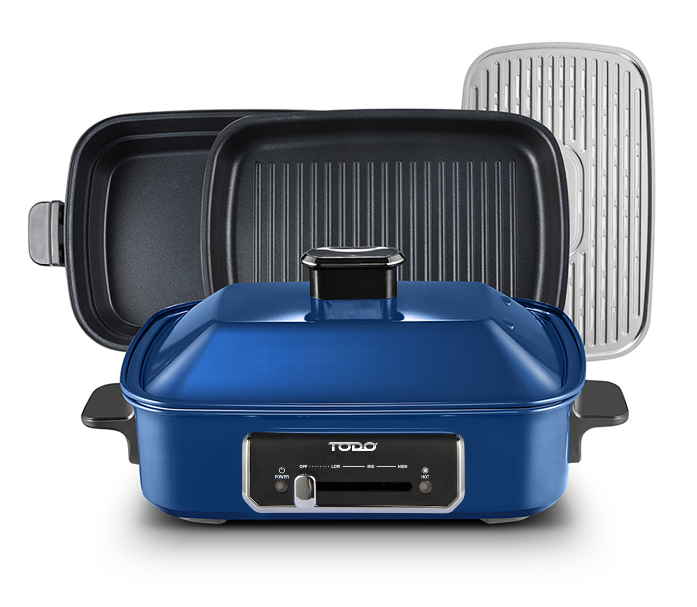 TODO 1400W Multifunction Cooker Electric Grill Pan Cooking Pot