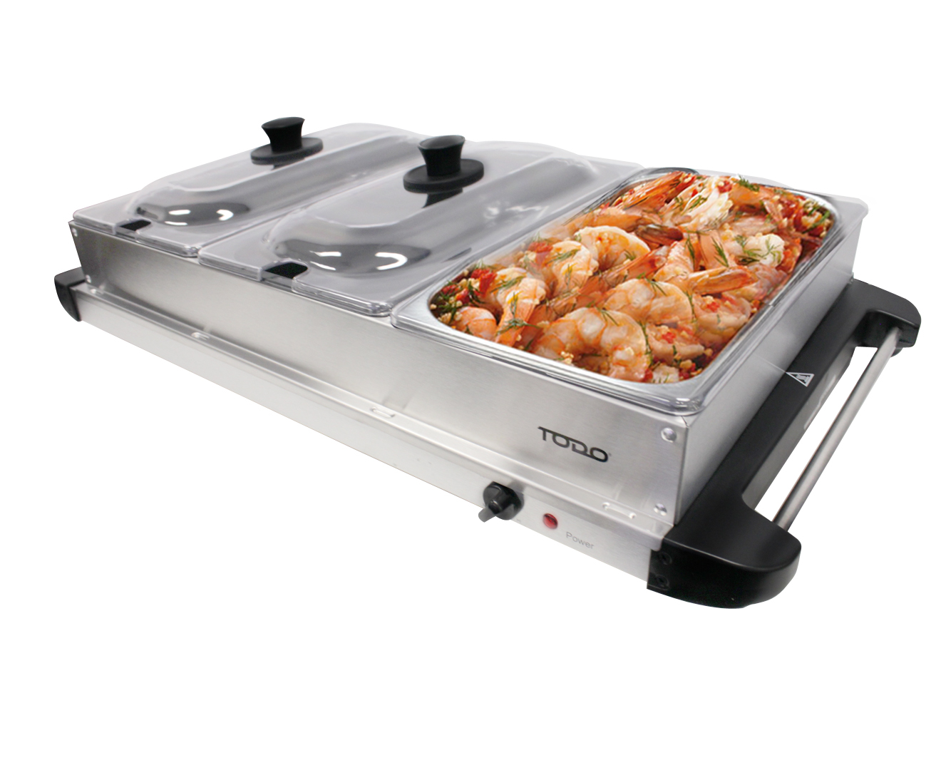 BUFFET SERVER 400W 2L SERVING POT x3 ADJUSTABLE THERMOSTAT